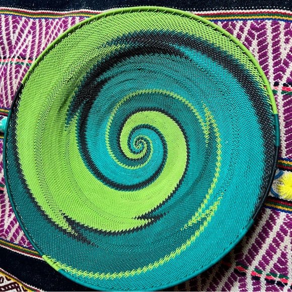 Zulu tribe telephone wire basket